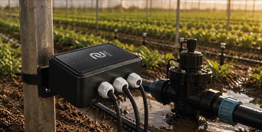 Sulama Kontrol Modülünün IP67 korumalı ABS gövdesi