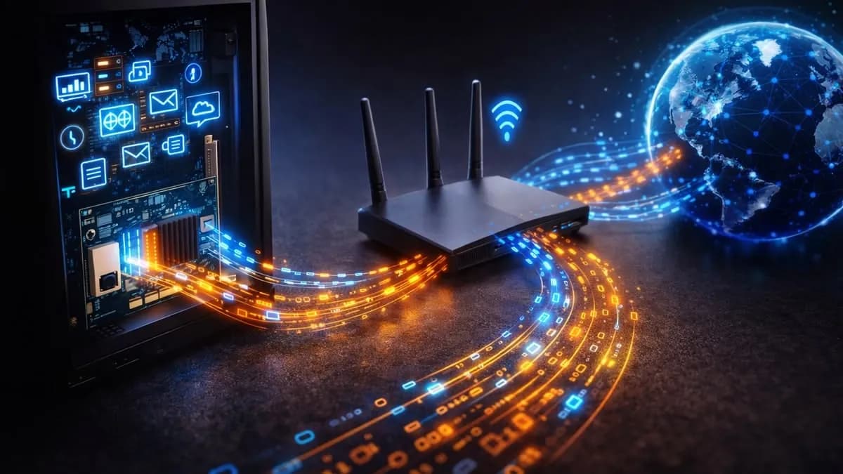 Wi-Fi bina içi bağlantıyı temsil eden görsel