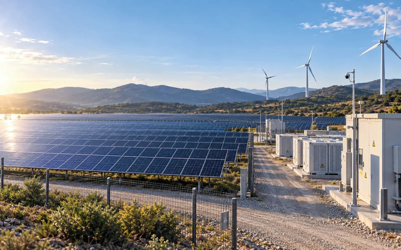 Solar / wind site overview